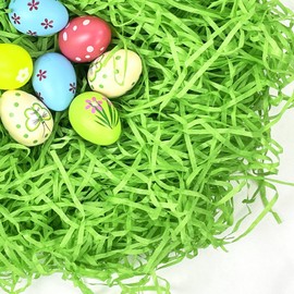 Cleacloud 1/2 LB Easter Grass Basket Filler Recyclable Paper Shred for Easter Basket Filler Creative Eggs Decor Gift Wrap Crinkle & Filler Paper