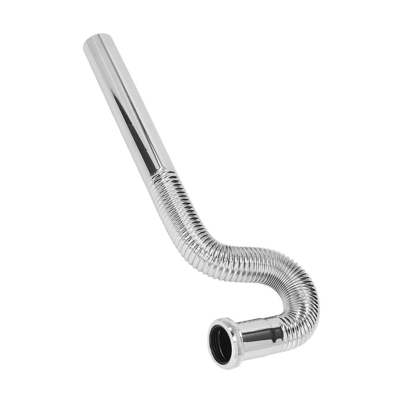 Brass Flexible P Trap Pipe Corrugated Decorative No Odor Bendable