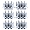 33mm x 4-3/4" Chromed Spike Lug Nuts Covers Thread-On, ABS