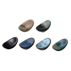 OUNONA Set of 6 Ceramic Chopstick Rest Table Decorations Chopsticks Rest Fork Rest Spoon Fork Cutlery Holder Cooking Utensil Organiser Chopstick Stand Loud Japanese Style