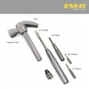ENKAY - 6 in 1 Gray Hammer and Screwdriver, Multifunction
