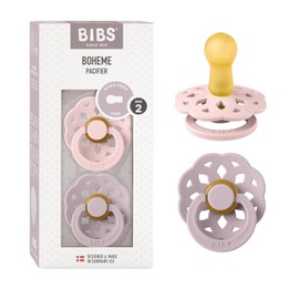 BIBS 5713795241187 PACIFIER, Blossom/Dusky Lilac, 2 piezas