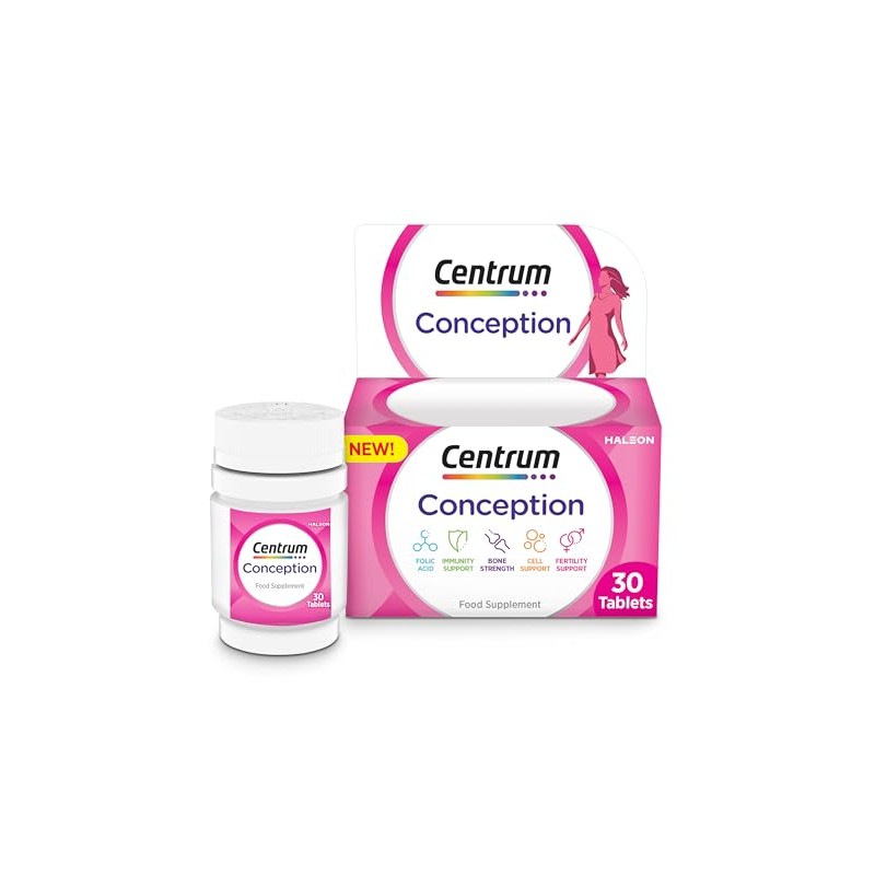 Centrum Conception Vitamins for Women, Fertility Supplements with 400μg Folic