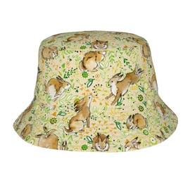 Vunko Rabbit Spring Bunny Bucket Hats for Women Summer Sun Beach Travel Outdoor Fishing Cap Unisex Men Bucket Hat