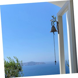 jojofuny Rustic Vintage Wrought Iron Doorbell Decorative Retro Bell for Home and Garden Cast Iron Design for Cottage and Villa Easy to Install