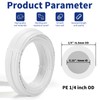 Professional 1/4" OD Tubing Water Line Kit for Refrigerator Ice