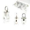 TSBSHum 20 Pack Ceiling Roller, Sliding Curtain Gliders with Wheels,