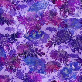 In The Beginning – Oriental Gardens – Fans & Mums – Purple