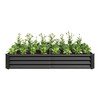 FOUBAM Galvanized Raised Garden Bed for Vegetables,Planter Raised Garden Boxes