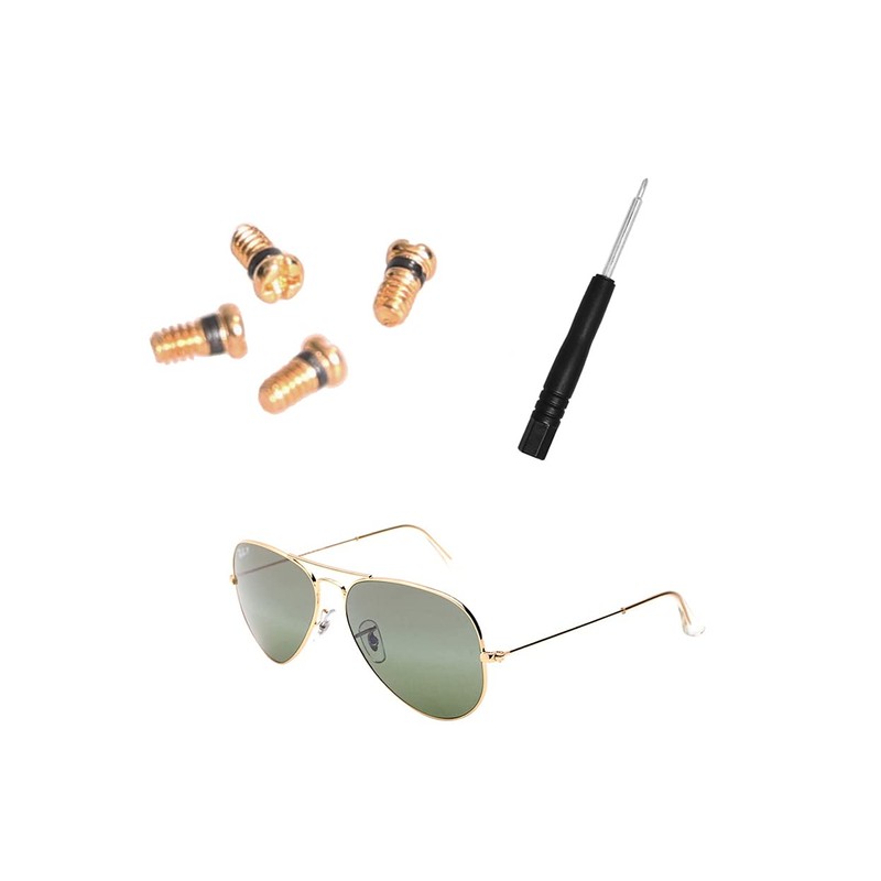 CEYDEY Replacement Gold Screws for Aviator RB3025 3025 Sunglasses Repair