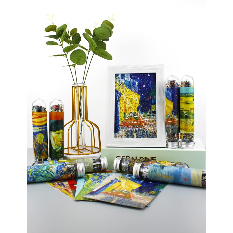 Mini Jigsaw Puzzles for Adults (8 Packs) Double-Sided Puzzle with