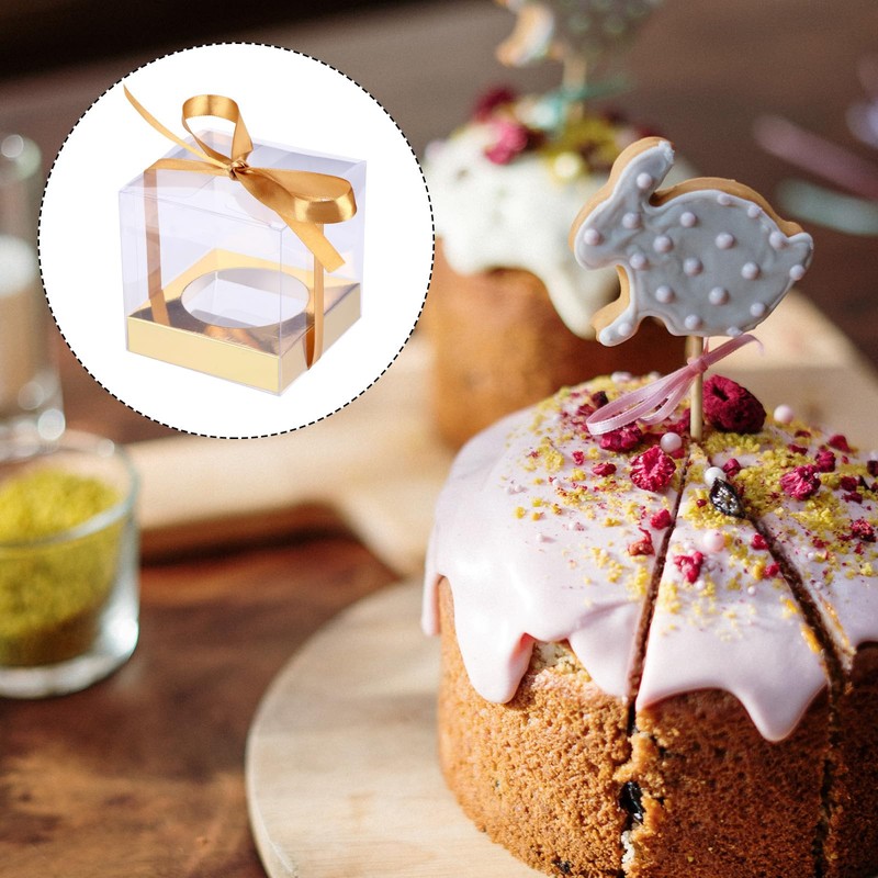 DOITOOL Individual Cupcake Containers, 12Pack Clear Cupcake Boxes Single Cupcake