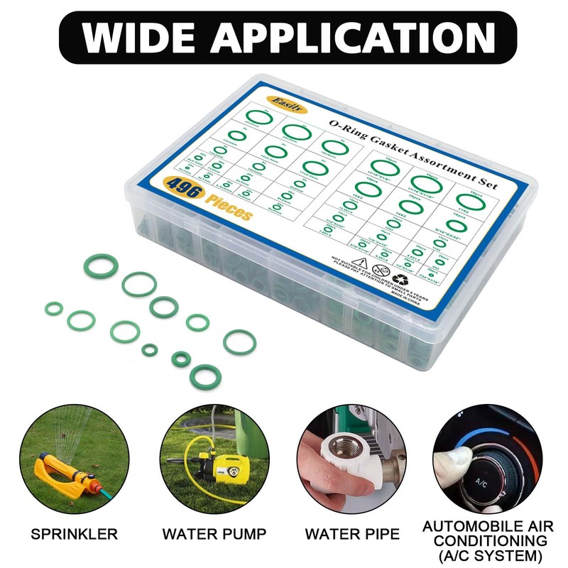Easily 4 Set Car A/C Valve Core R134a Kit, 9