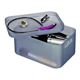 Wenko Ice Cube Bathroom Organiser, Grey, Large