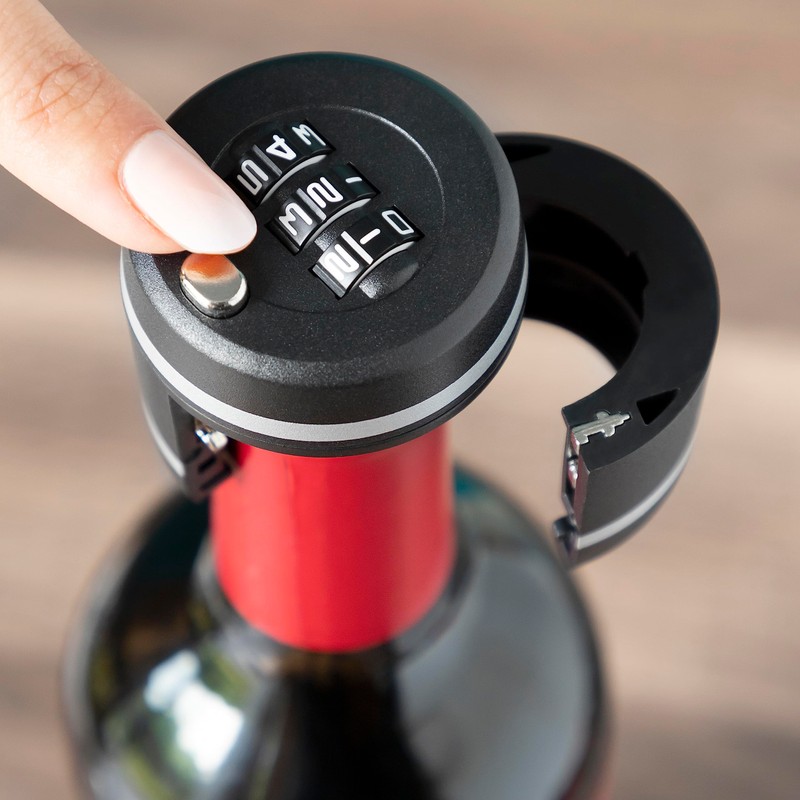 InnovaGoods 8435527818944 Combination Wine Stopper with Acrylonitrile Butadiene Styrene (ABS),