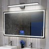 Ralbay 31.5inch Modern LED Black Vanity Light 28W Aluminum Frosted