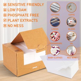 Freelivity Laundry Detergent Sheets, 200 Sheets Lemon Orange - Eco-Friendly Hypoallergenic Plastic-Free LiquidLess Clothes Washing Detergent Supplies for Save Space Travel Camping