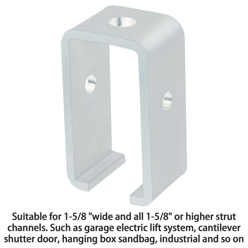Channel Trolley Track Hanger Bracket for UNISTRUT Strut Channel, 1-5/8