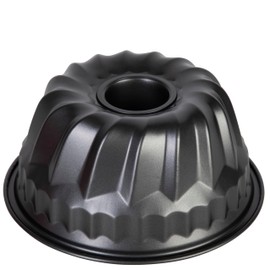 wenco Mini stampo per ciambella, 18 cm, rivestimento antiaderente di alta qualità, acciaio resistente, distribuzione uniforme del calore, grigio classico, ideale per torte piccole, facile da pulire