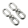 [FUSSED] 2-piece Set Spring Keychain, Carabiner Hook, Lost Prevention, Easy