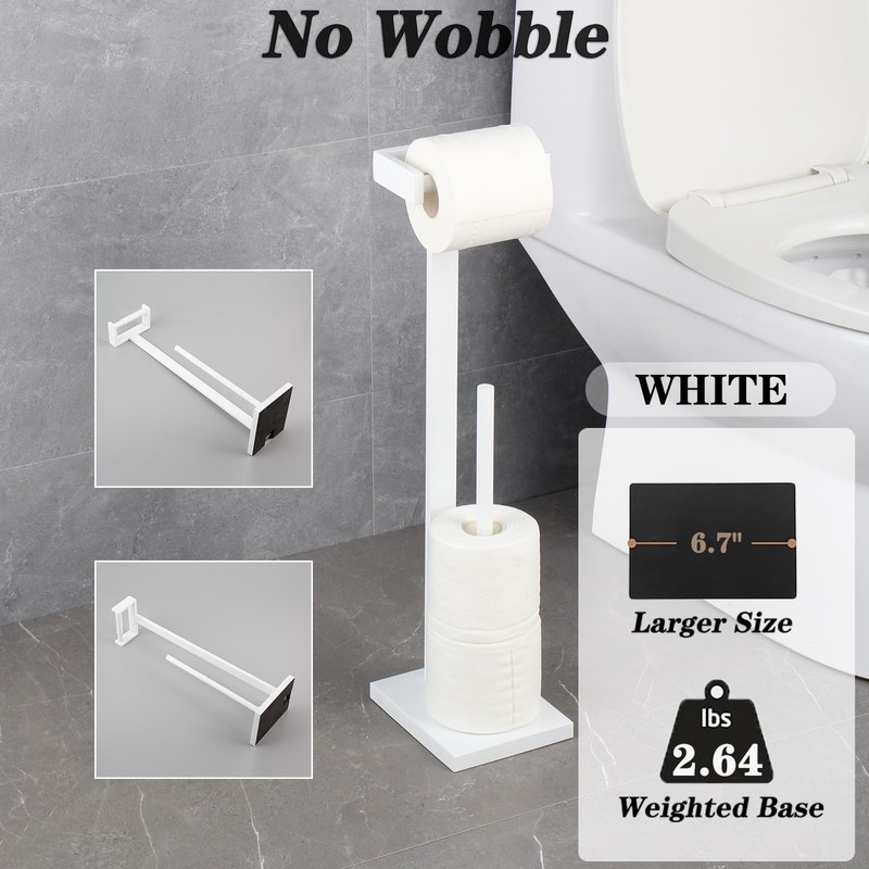 GERZWY Bathroom Toilet Paper Holder Stand SUS 304 Stainless Steel