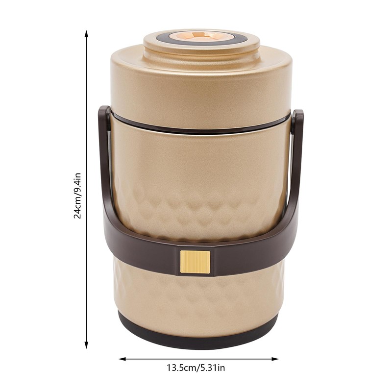 CeRaBuRET 3-Tier Sealed Stackable Food Box for Daily Office Meals,