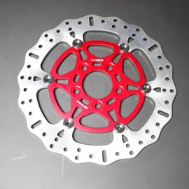 POWERJAMES Red 11.8" Rear Brake Rotor Disc for Harley Davidson 08-2023 Touring CVO Road King Electra Glide Special 41810-08B