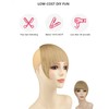 Yamel Bangs Hair Clip in Bangs Hair Extensions Synthetic Ash