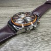 Swatch NEW✅ Swatch Irony PRISIONER Chronograph Dark Purple Leather Men's
