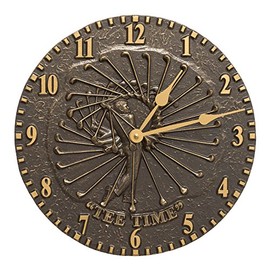 Whitehall Golfer Clock Finish: French Bronze