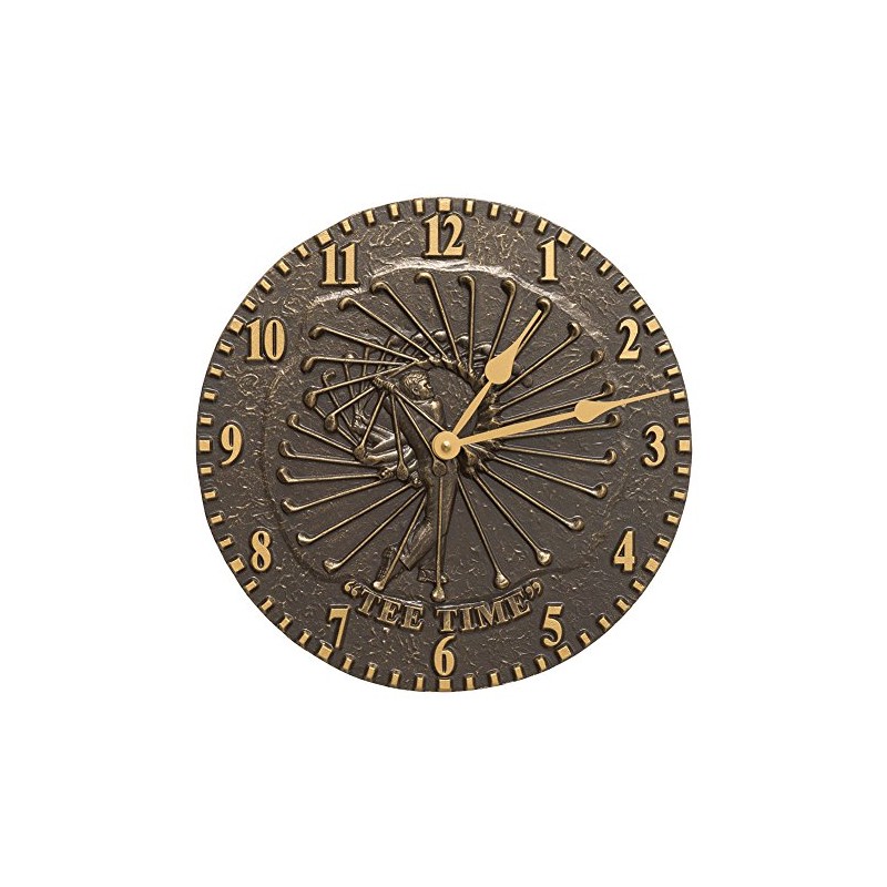 Whitehall Golfer Clock Finish: French Bronze