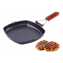 Importeek Sarten Parrilla Grill Asador Antiadherente Plegable Cocina