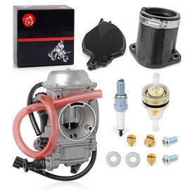 Carburetor Carb & Intake Manifold Boot For Kawasaki Prairie 400 KVF400 1999 2000 2001 2002 15003-1446 16065-1337