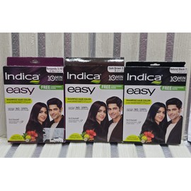 INDICA SHAMPOO HAIR COLOUR DARK BROWN/BURGUNDY/NATURAL BLACK  C.F