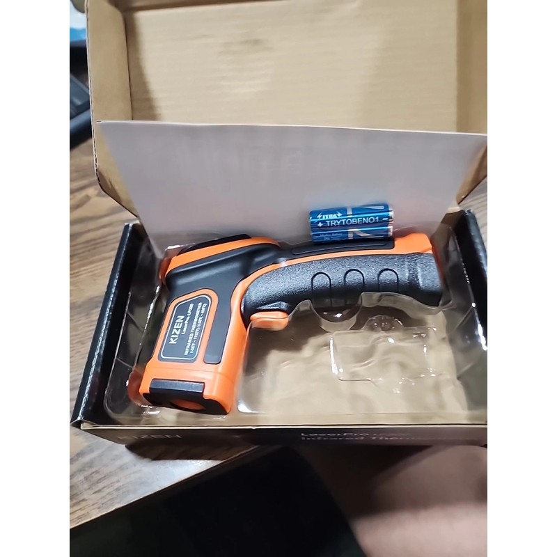 KIZEN Infrared Thermometer LaserPro LP300 Handheld Temperature Gun Orange
