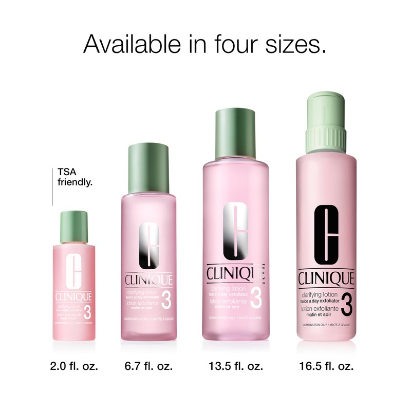 Clinique 3-Step Clarifying Lotion Face Exfoliator 3 | Toner With