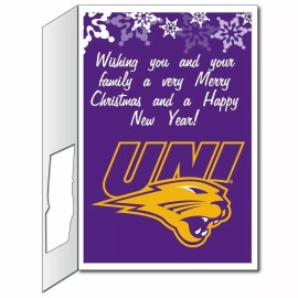 University of Northern Iowa 2'x3' Giant Christmas Greeting Card Plus a Bonus Yar