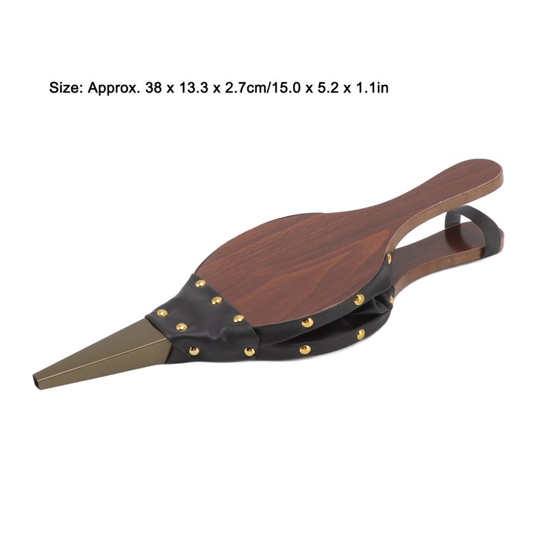 Wood Bellows 15.0 X 5in Fireplace Bellows Manual Air Blower