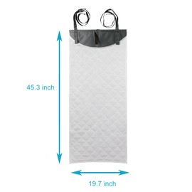 EVEME Over The Door Steamer Press Pad + Gloves for Handheld Steamer, Ironing Board, and Vertical Steamboard - Portable Clothes Steaming Mat for Traveling