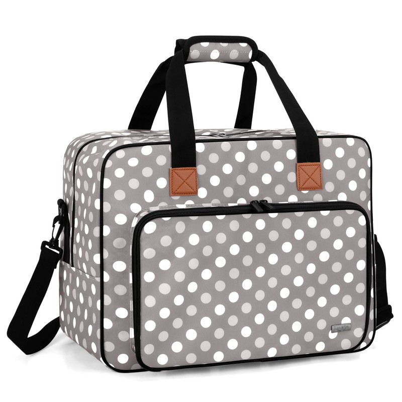 Luxja Sewing Machine Tote Bag with Sewing Accessory Storage, Cushioned,
