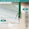 Bathroom Shower Glass Door Bottom Seal Strips, Length 36 Inch