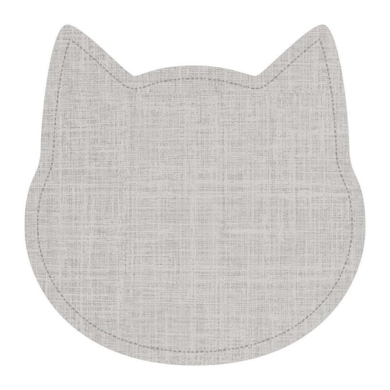 Custom Linen Cat PetFlat | Grey - Premium Vinyl Mat