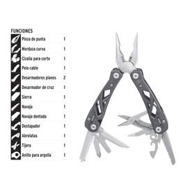 Truper NAMU-100, Multiherramienta con 14 funciones