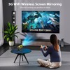 Mini Portable Projector with WiFi 6 and Bluetooth 5.0 Smart