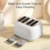 Toaster 4 Slice, Retro Stainless with 6 Bread Shade Settings,1.5''Wide