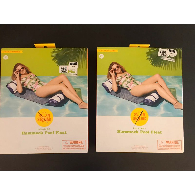 Sun Squad Lot of 2 --- Sun Squad Inflatable Hammock
