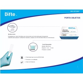 Difte Laminillas Porta Objetos 26x76 Mm 5 Pq 250 Laminillas