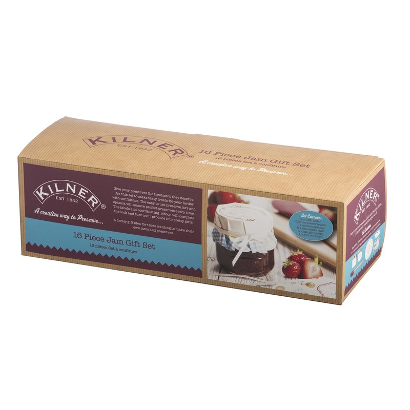 Kilner 16 Piece Jam Making Set Includes, Multicolour, 30x10x15 cm