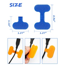 GOYOMI 32 Pcs Cable Labels, Multi-Color Write On Cord Label, Wire Labels, Cable Tags, Wire Tags for Electronics, Computers Cable Management and Identification, Assorted Colors, 1.2" x 0.63"