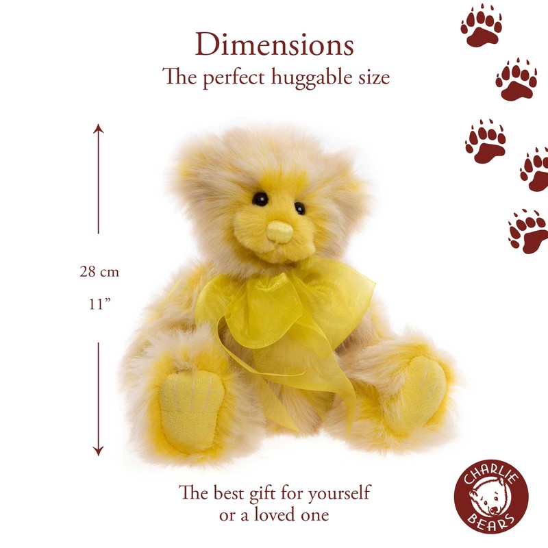 Charlie Bears Friday Collectable | Yellow Plush Bear